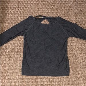 Under Armour long sleeve & open back workout shirt